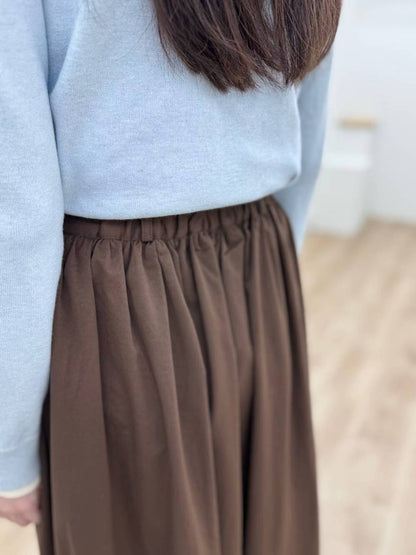 10C202 後鬆緊腰長傘裙