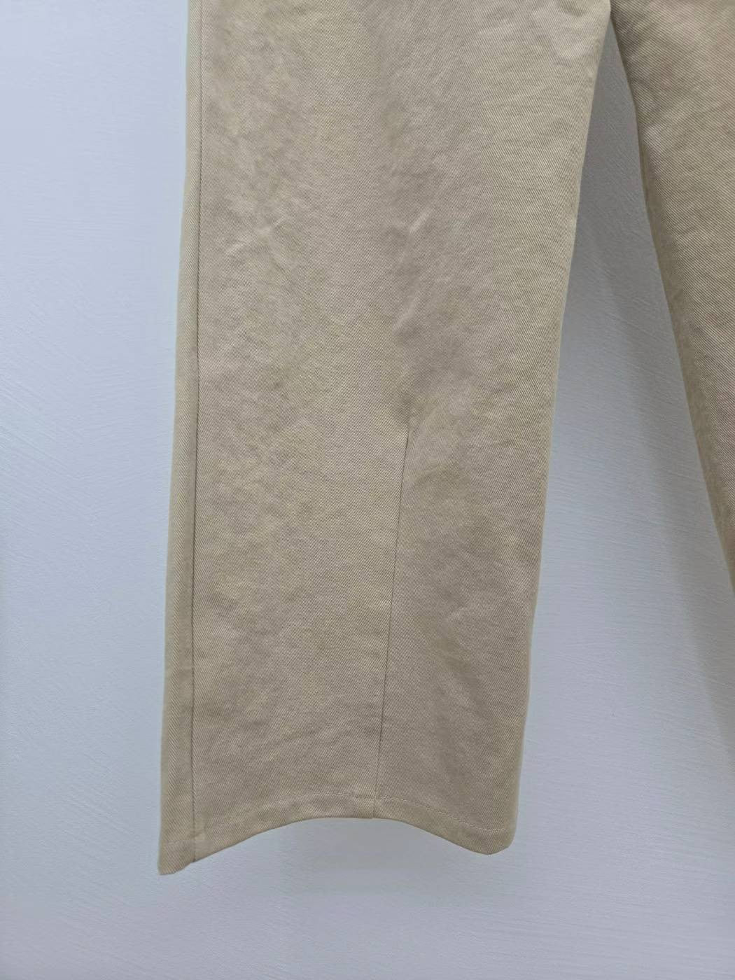 10C206 挺料斜紋布長寬褲