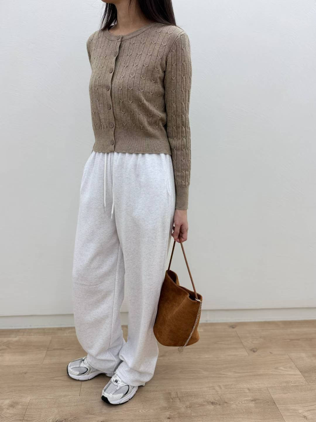 10C204 麻花短版針織外套