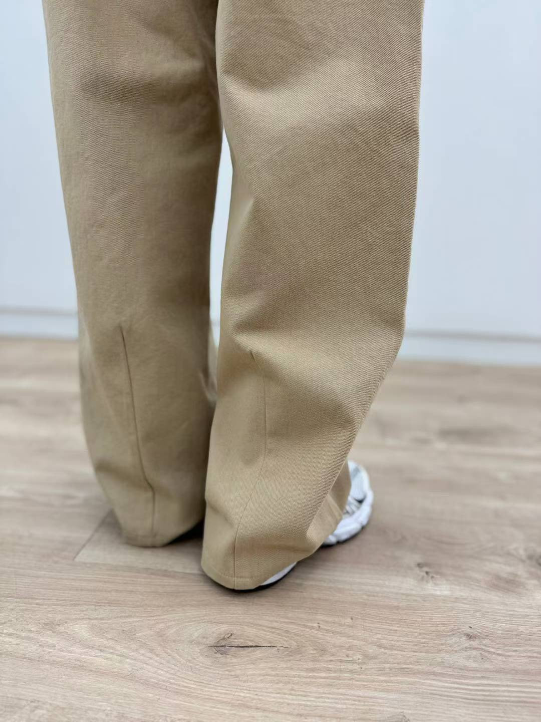 10C206 挺料斜紋布長寬褲