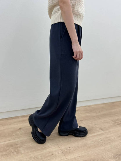 10C210 鬆緊腰長寬褲