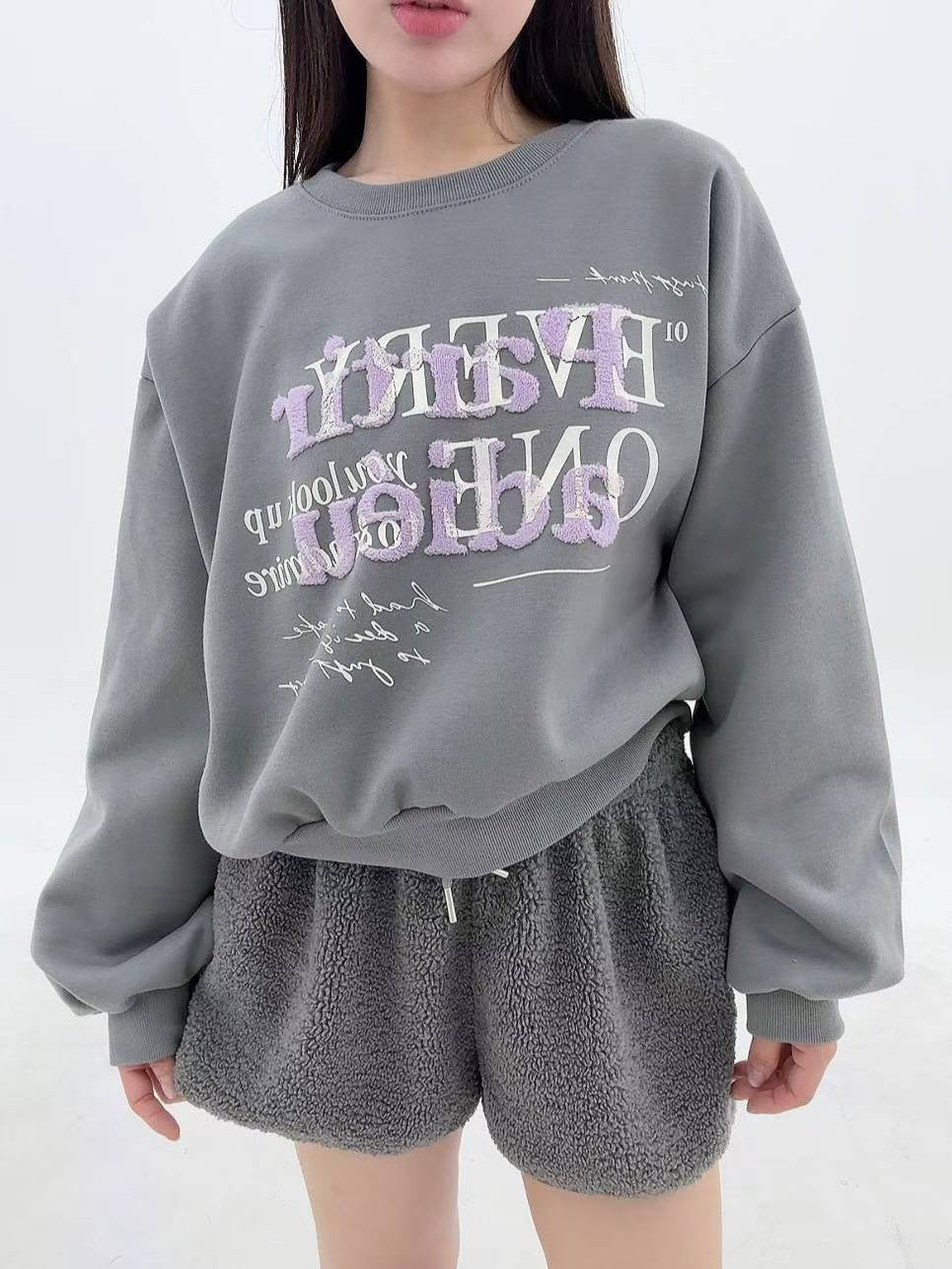 12A102 鬆緊腰羔羊毛短褲