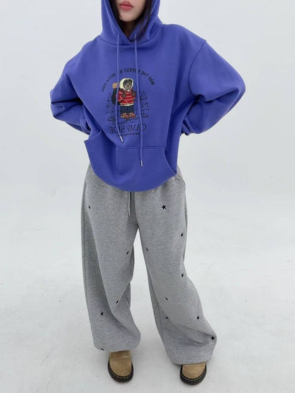 12A114 露營熊熊長版帽T