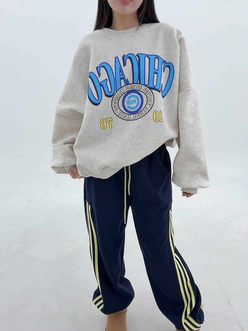 12A105 CHICAGO大學T(內磨毛)