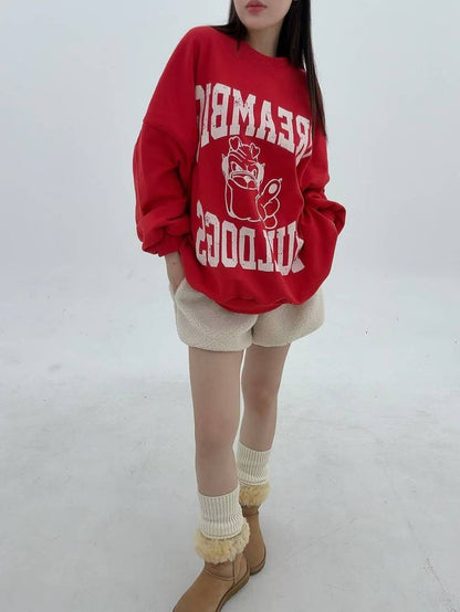 12A111 後橫條長版大學T(內磨毛)