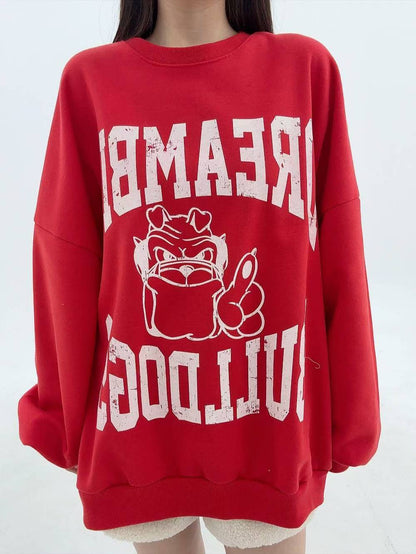 12A111 後橫條長版大學T(內磨毛)