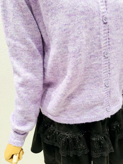 1A116 花朵水手領針織外套