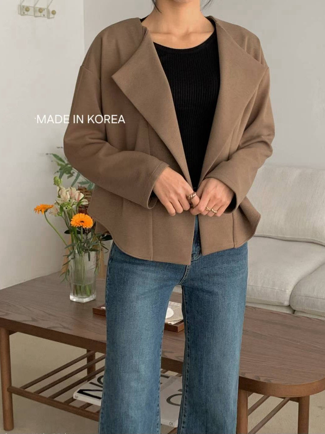 1A215 棉質翻領長袖外套