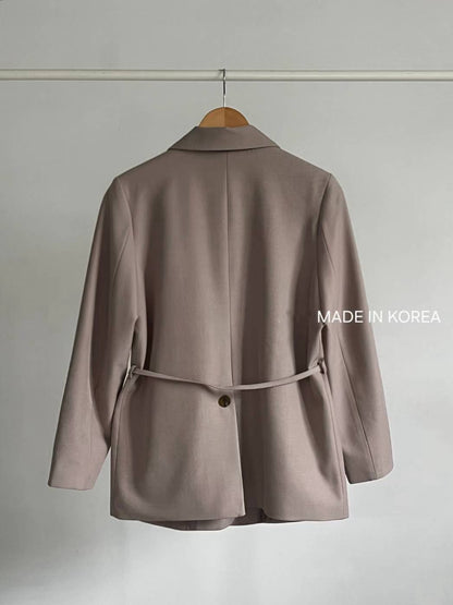 1A213 腰帶長版西裝