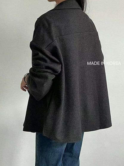 1A212 毛呢人字紋西裝外套