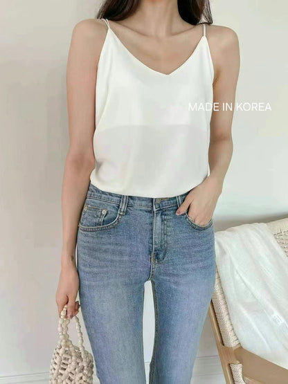 1A202 細帶雪紡v領背心