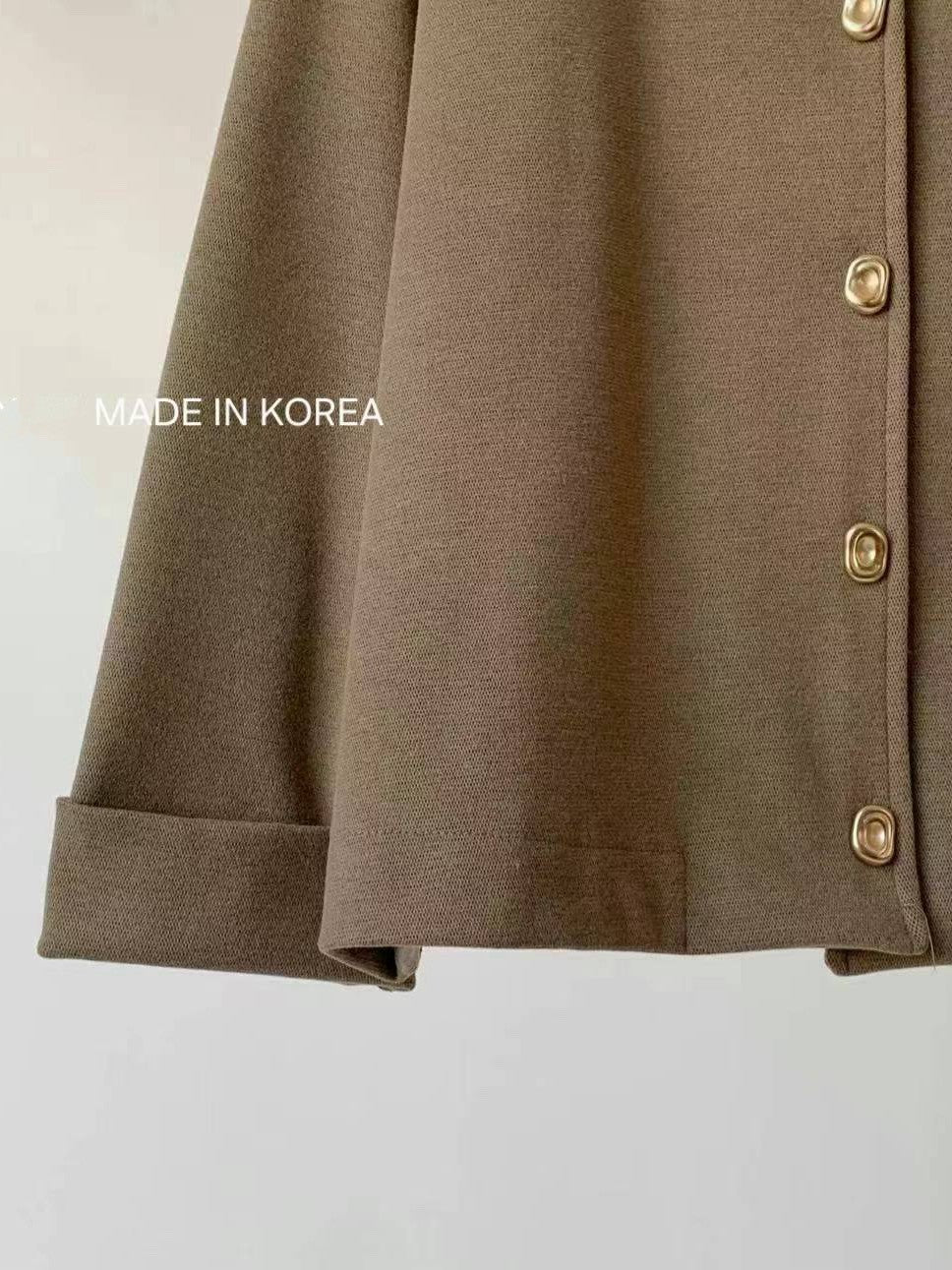 1A217 金扣圓領外套