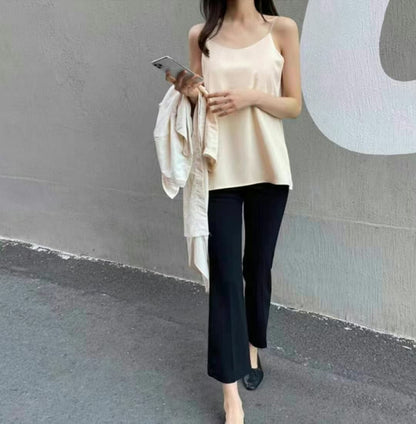 1A202 細帶雪紡v領背心