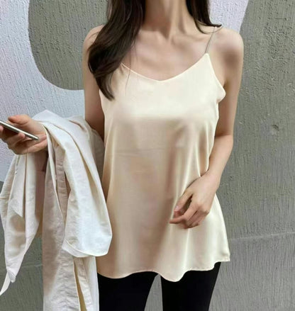 1A202 細帶雪紡v領背心