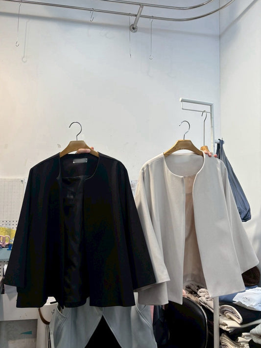 1A211 A-line剪裁簡約外套