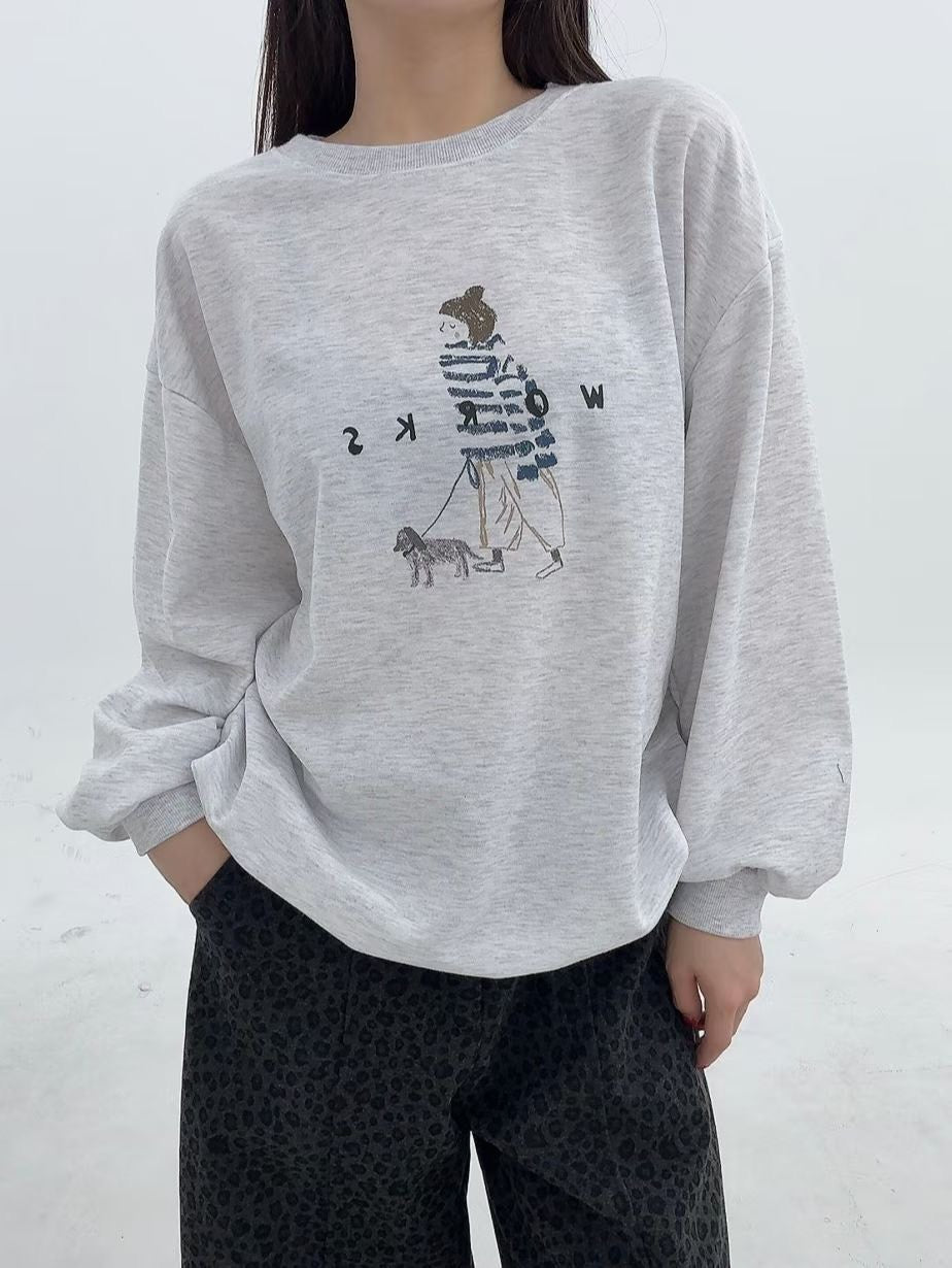 1B117 人物插畫大學T