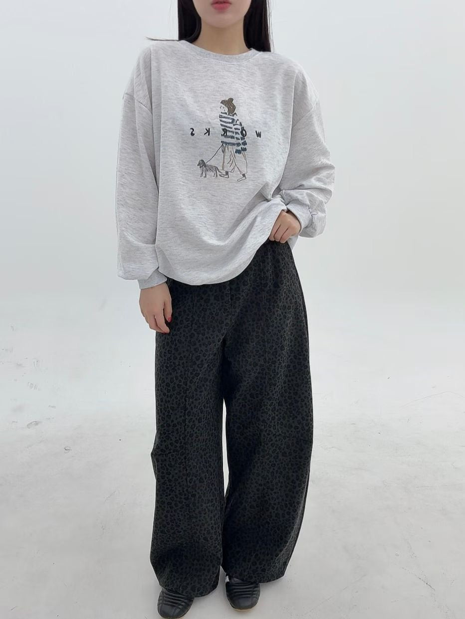 1B117 人物插畫大學T