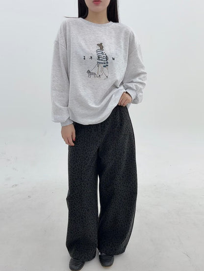 1B117 人物插畫大學T