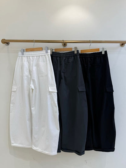 1B106 鬆緊腰斜紋料工作褲