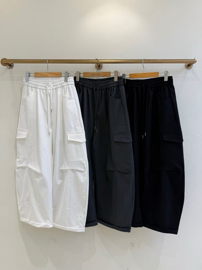 1B106 鬆緊腰斜紋料工作褲