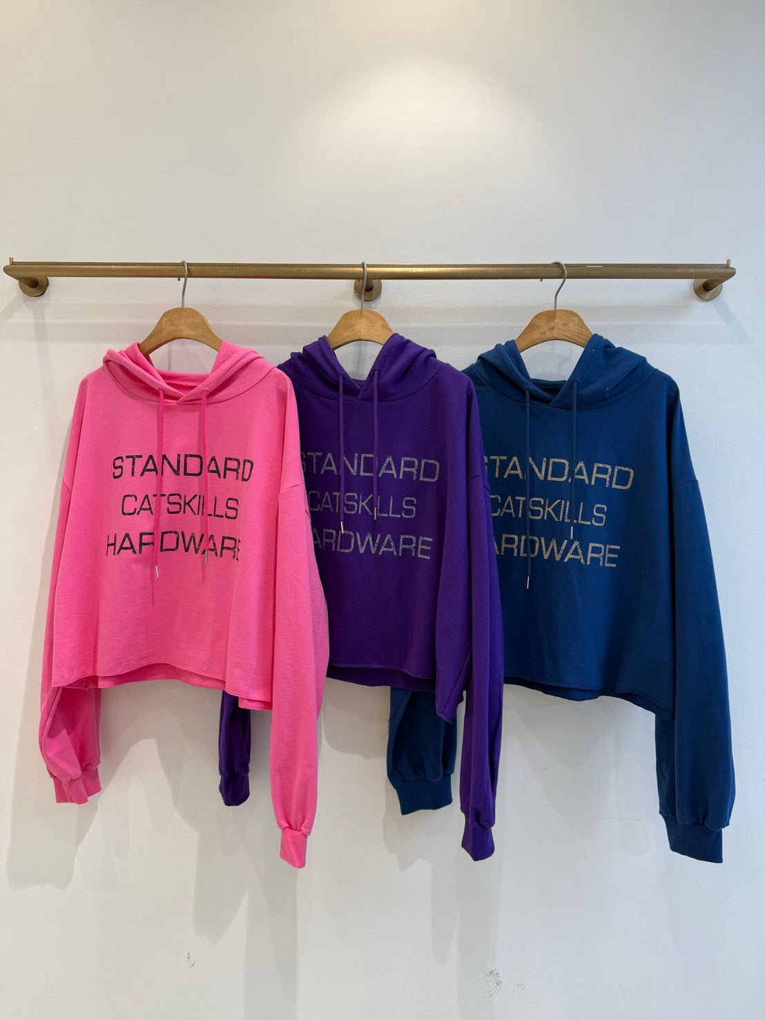 1B105 字母下擺捲邊短版帽T(沒有刷毛)