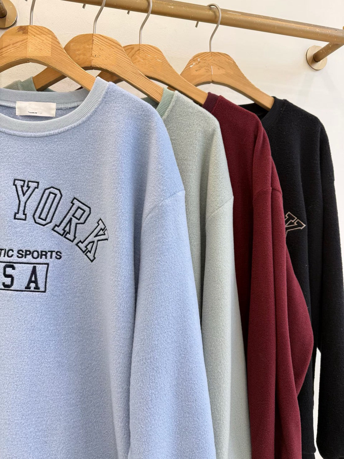 1B104 絨面NEW YORK大學T