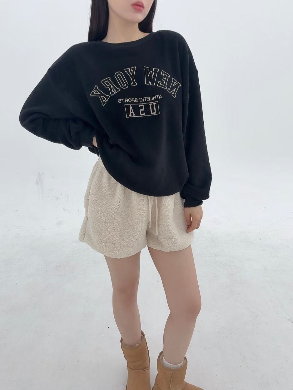 1B104 絨面NEW YORK大學T