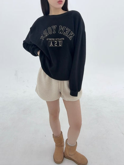 1B104 絨面NEW YORK大學T