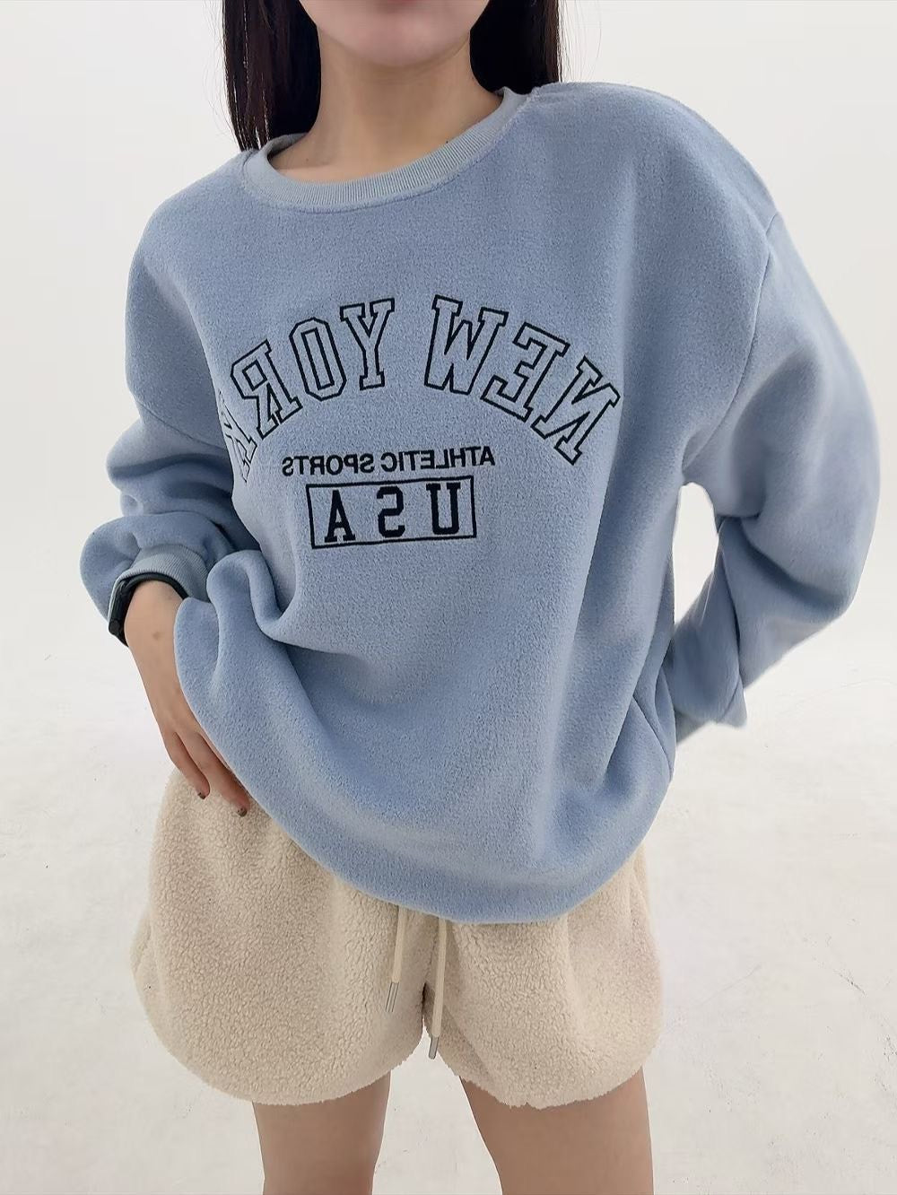 1B104 絨面NEW YORK大學T