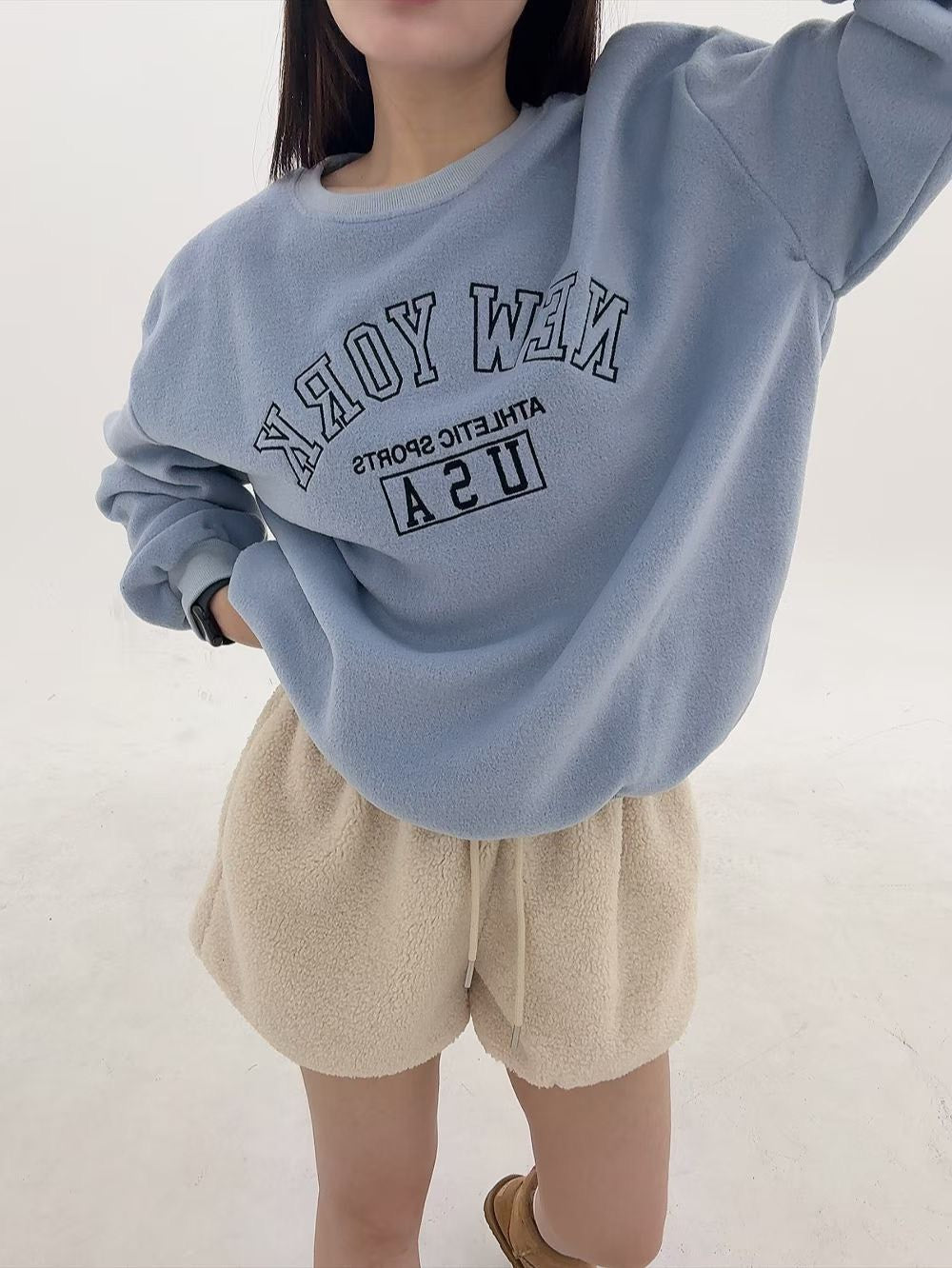 1B104 絨面NEW YORK大學T