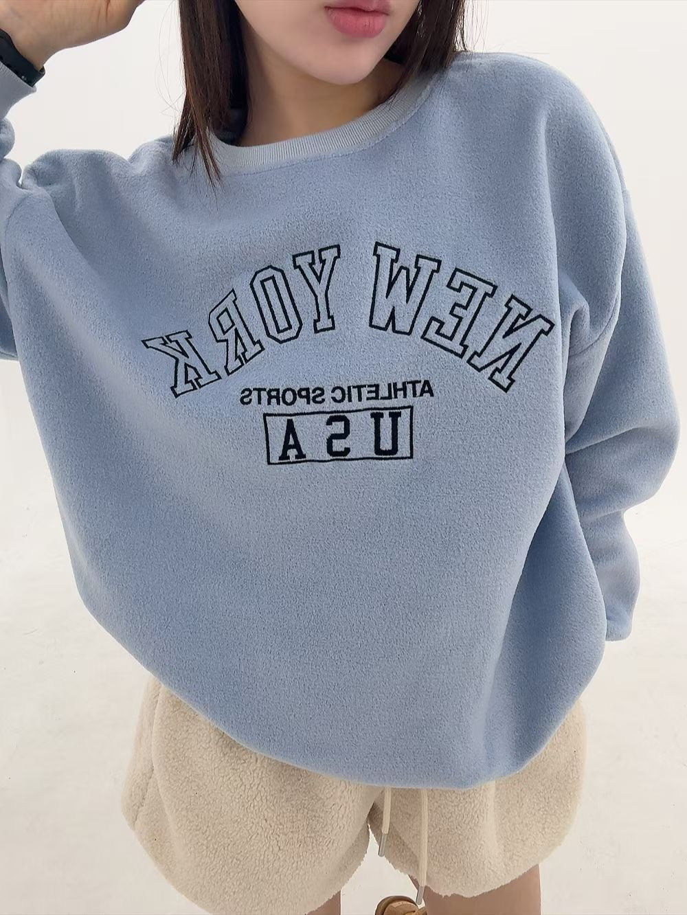 1B104 絨面NEW YORK大學T