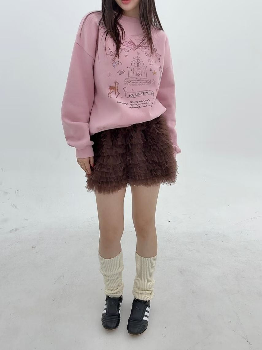 1B115 噴水池塗鴉大學T(內刷毛)