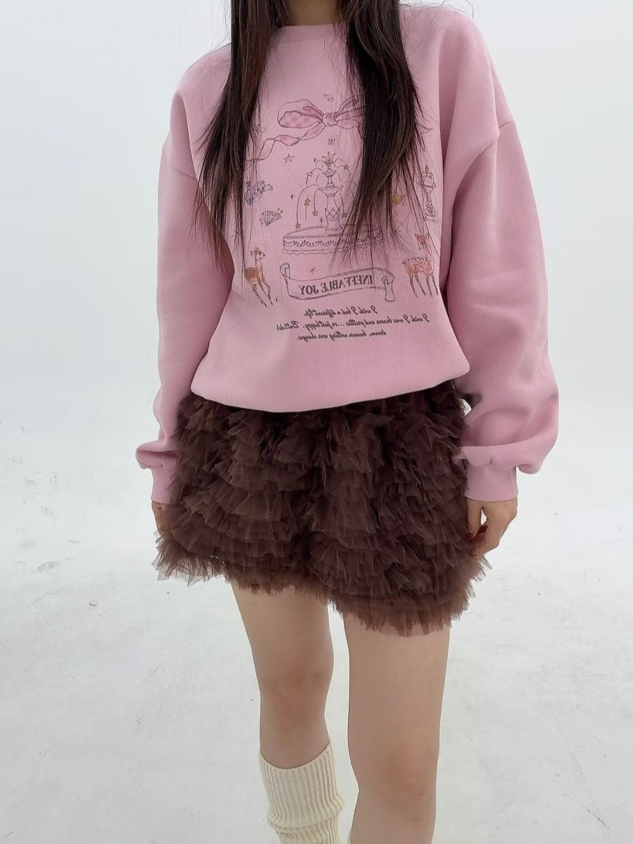 1B115 噴水池塗鴉大學T(內刷毛)