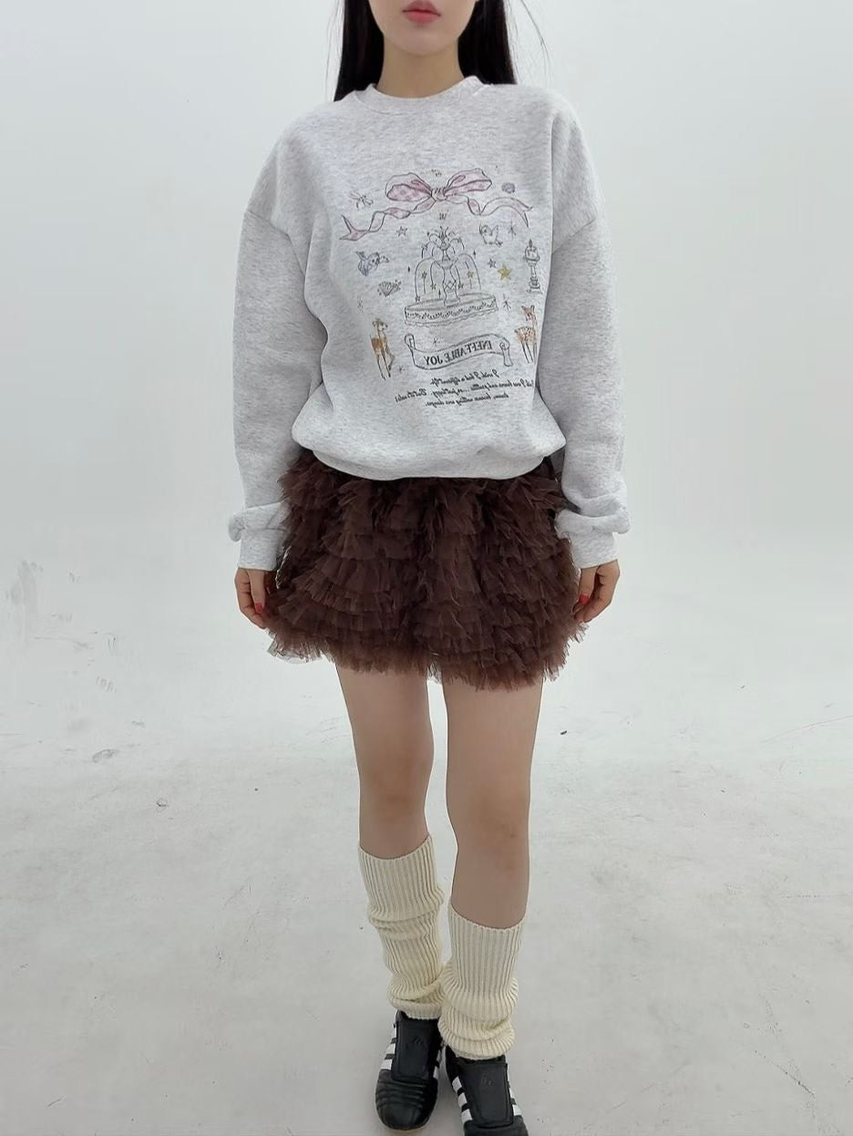 1B115 噴水池塗鴉大學T(內刷毛)