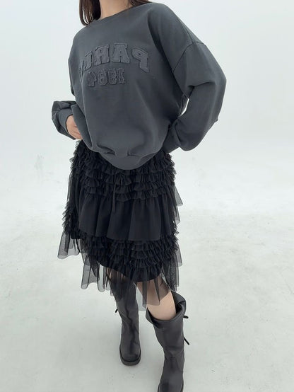 1B110 抽鬚字母水洗衛衣