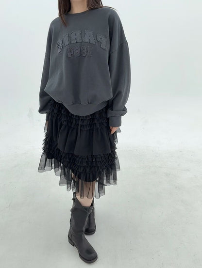 1B110 抽鬚字母水洗衛衣