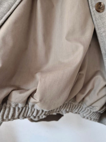 1C317 壓縮毛呢翻領外套