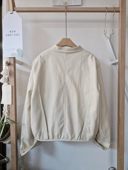 1C313 圓領簡約皮衣