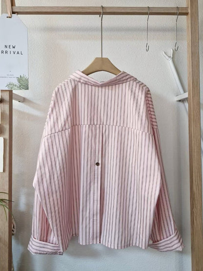 1C310 直條紋短版襯衫