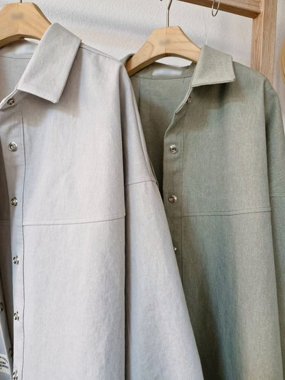 1C306 挺料斜紋布襯衫罩衫