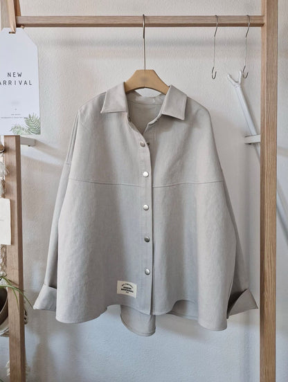 1C306 挺料斜紋布襯衫罩衫