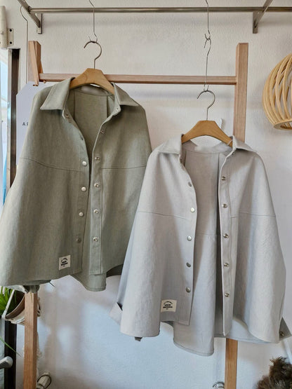 1C306 挺料斜紋布襯衫罩衫