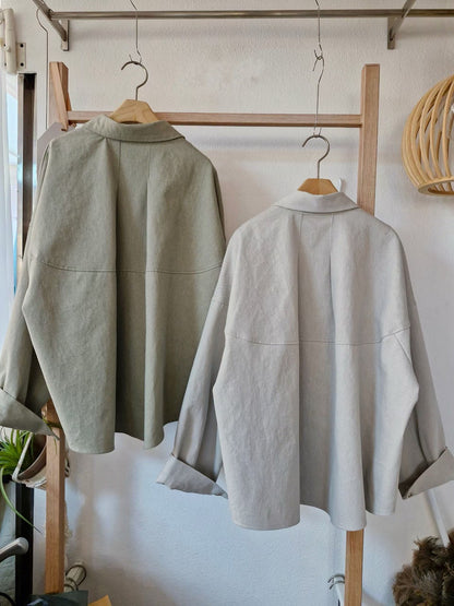 1C306 挺料斜紋布襯衫罩衫