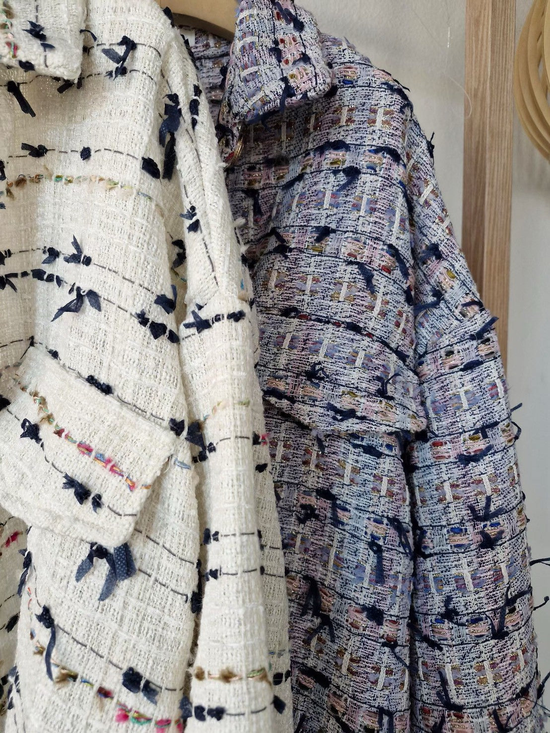 1C303 小香軟呢短版襯衫外罩