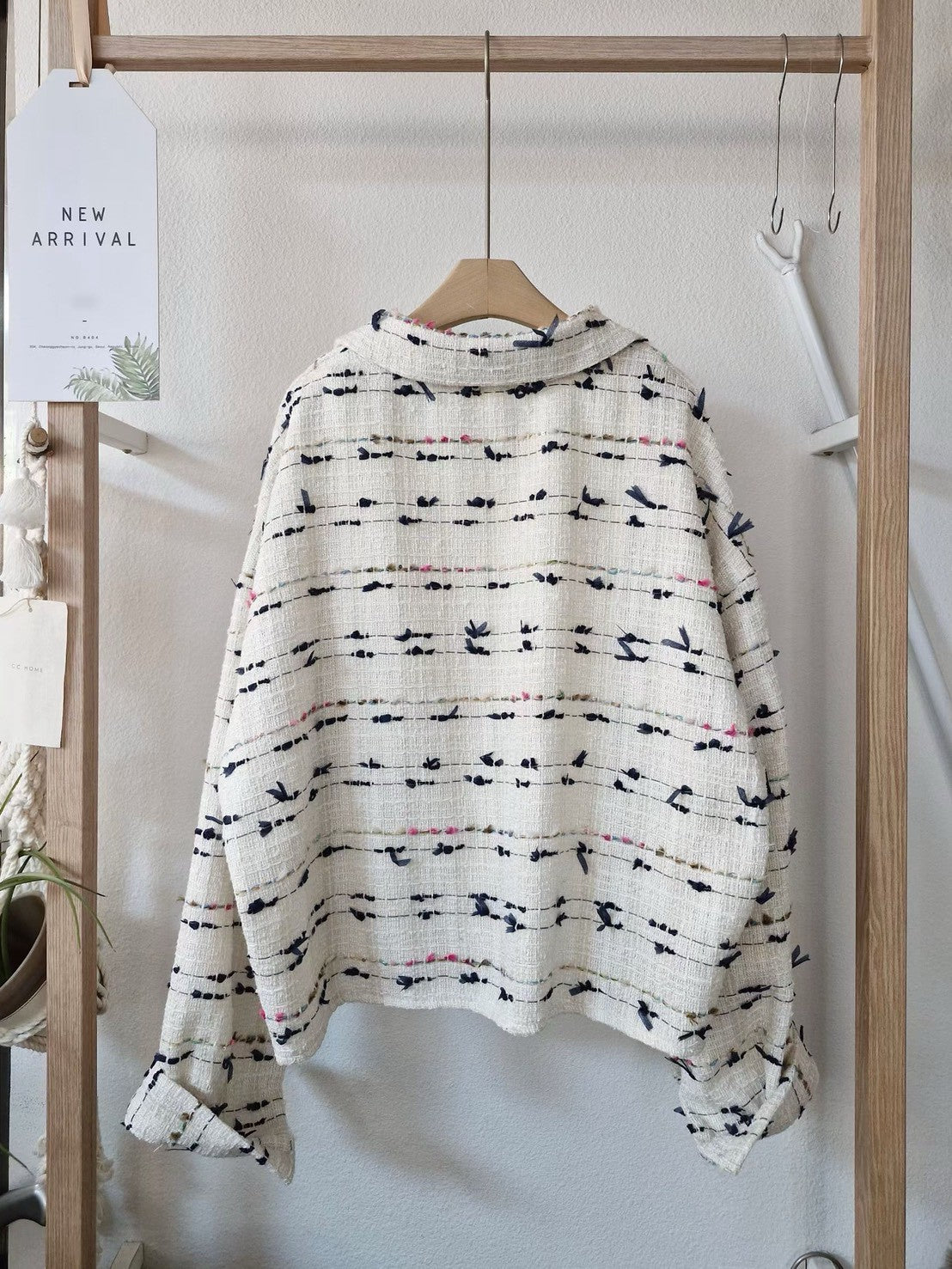 1C303 小香軟呢短版襯衫外罩