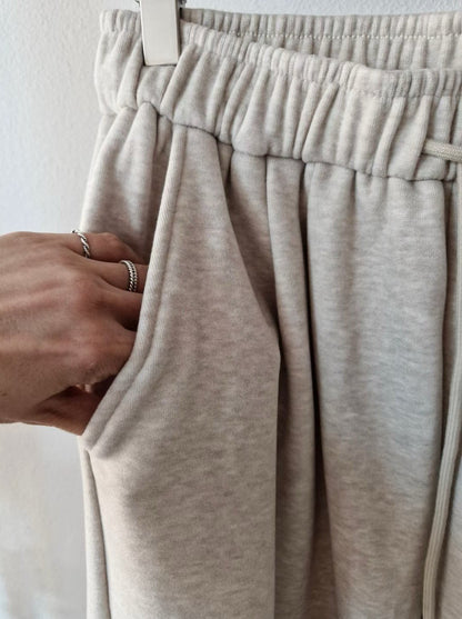 1C302 刷絨鬆緊腰棉長褲