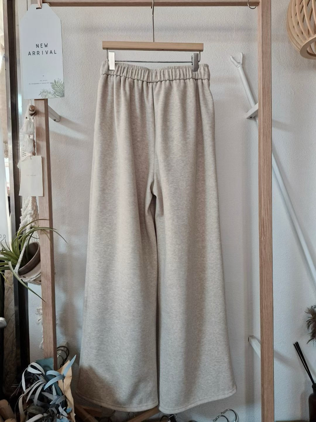 1C302 刷絨鬆緊腰棉長褲