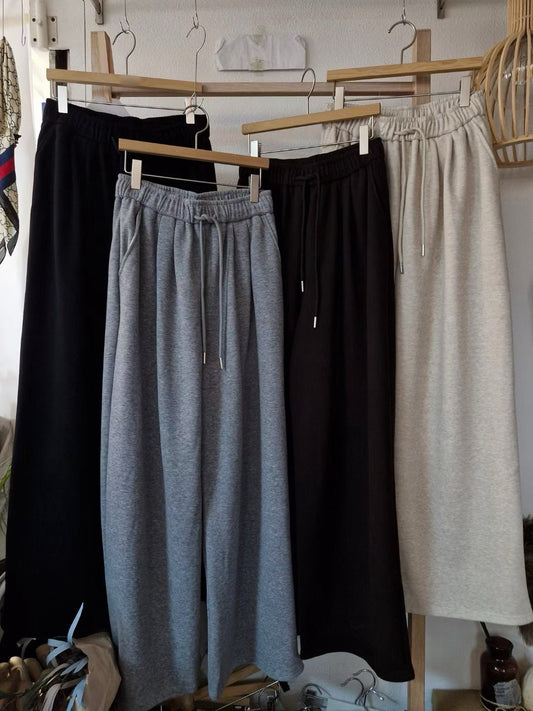 1C302 刷絨鬆緊腰棉長褲