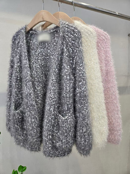 1D124 銀蔥棉花糖針織外套