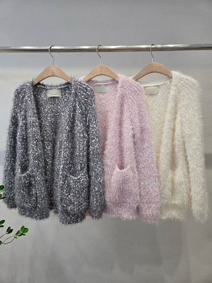 1D124 銀蔥棉花糖針織外套